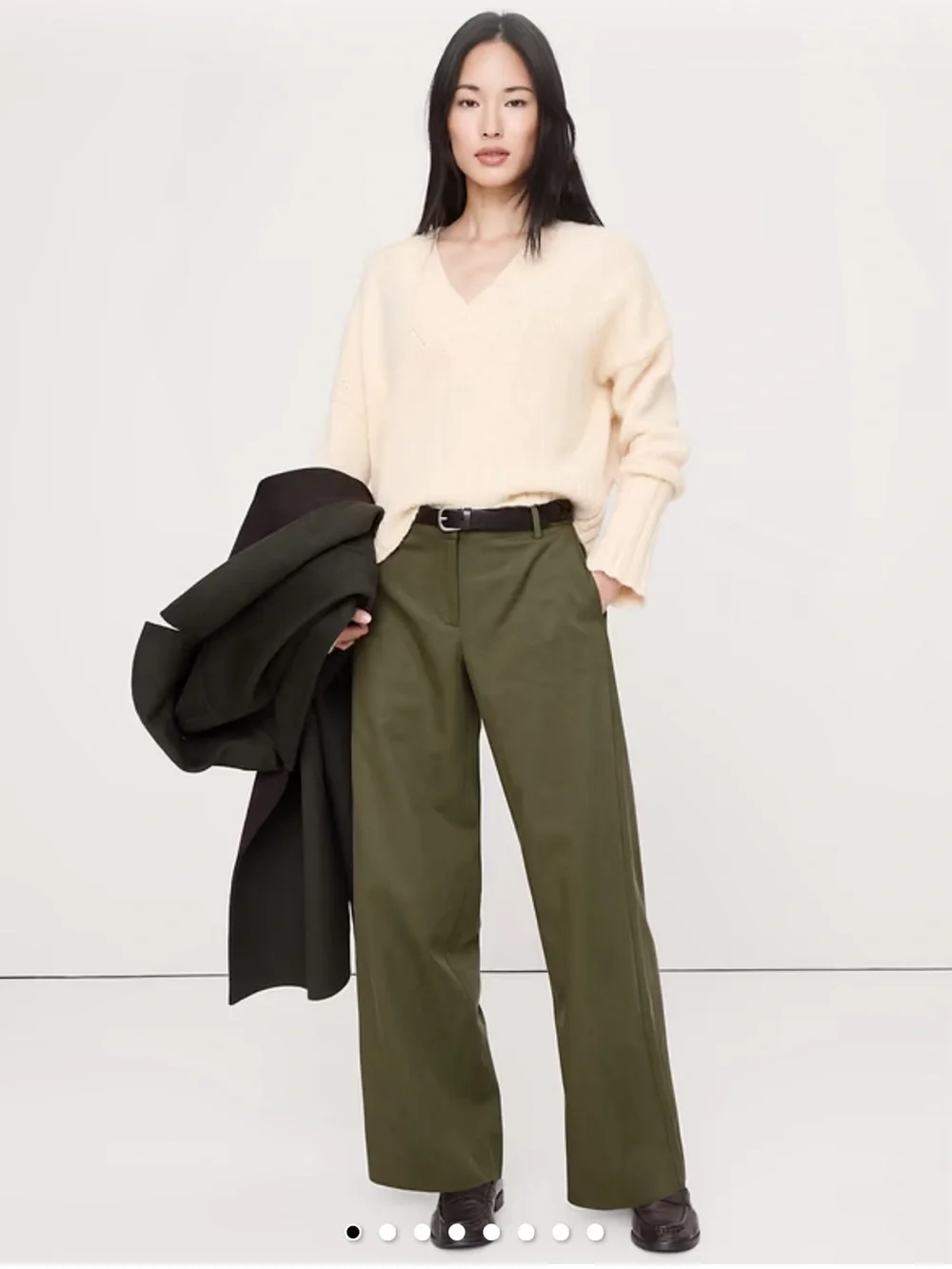 Banana Republic Olive Wide-Leg Men’s Trousers sz XL